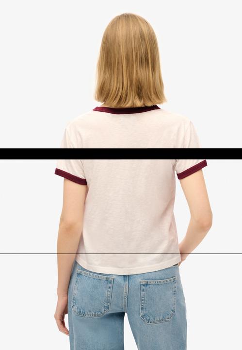 Produktbild Superdry Figurbetontes Athletic Essentials Ringer-T-Shirt (XL)