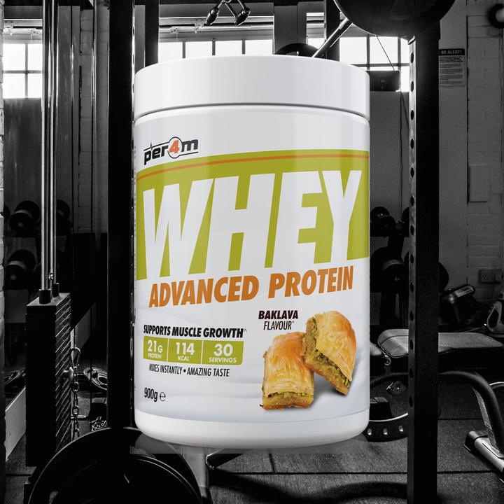 Produktbild Per4m Whey Advanced Protein (900 g, 30x, Baklava)