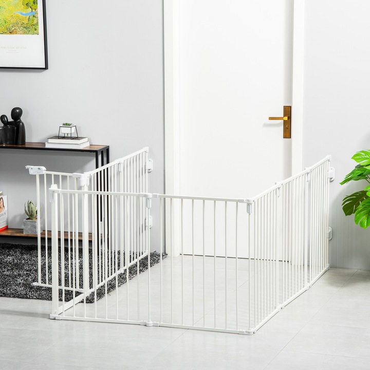 Immagine prodotto PawHut Barriera per cani composta da 8 pannelli (62.50 cm)