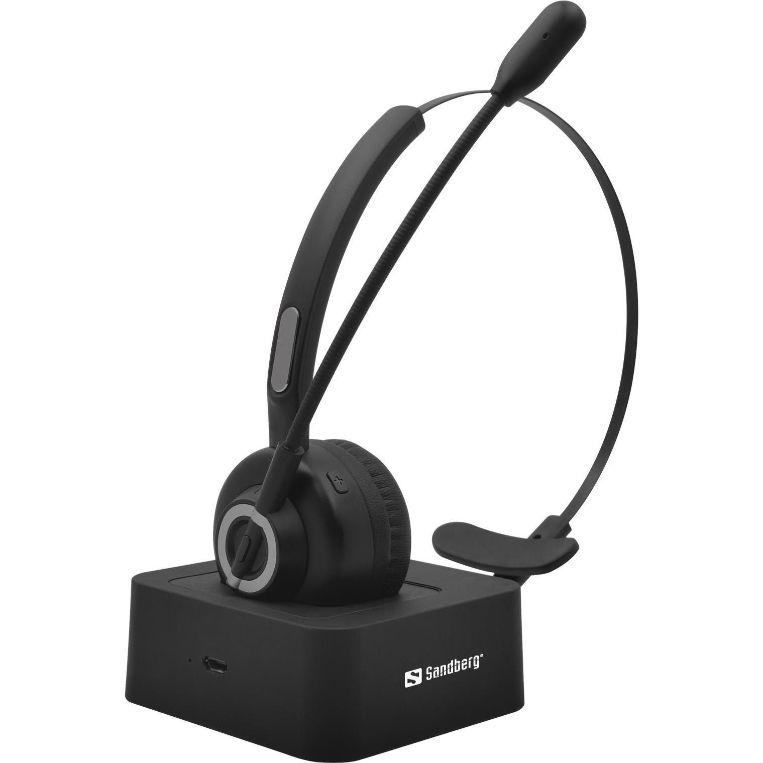Sandberg Pro (Kabellos), Office Headset, Schwarz