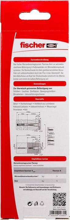 Produktbild Fischer TherMax 8/80 M6 (2 Stk.)