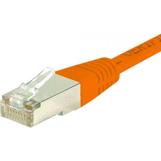 Exertis Connect Patchkabel F/UTP, CAT.6, orange, 1,0 m Patchkabel mit besonders schmalem Knickschutz (F/UTP, CAT6, 1 m),...