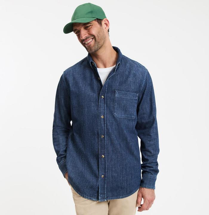 Immagine prodotto La Redoute Collections Camicia in denim con colletto abbottonato (L)