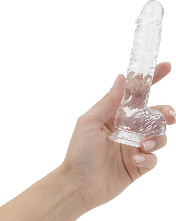 Actual product image Easytoys Jelly Dildo with Balls - 13.5 cm
