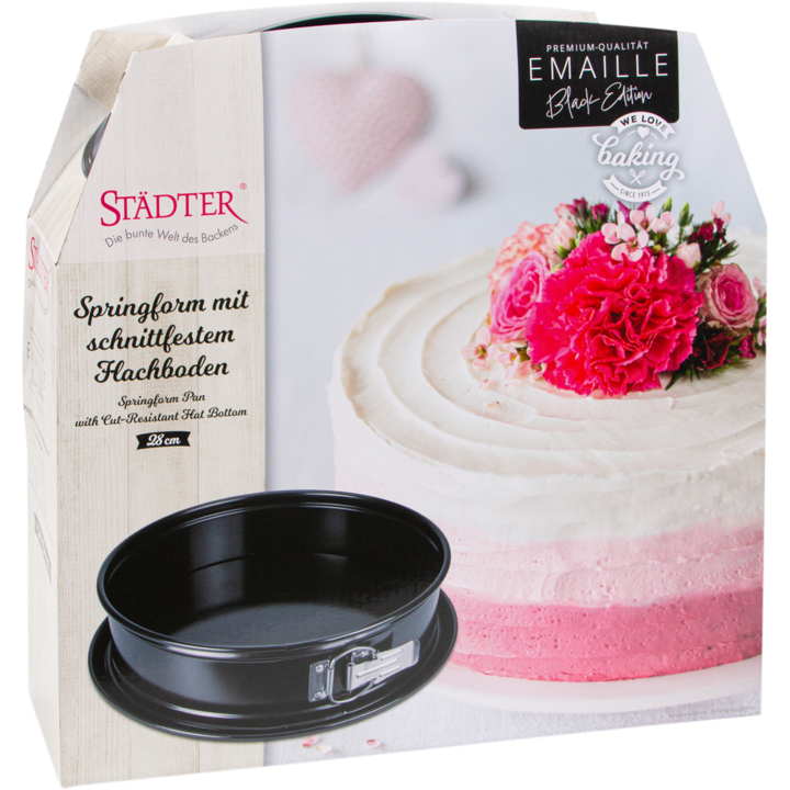 Actual product image Städter Springform pan enamel ø 28x7 cm Black Edition
