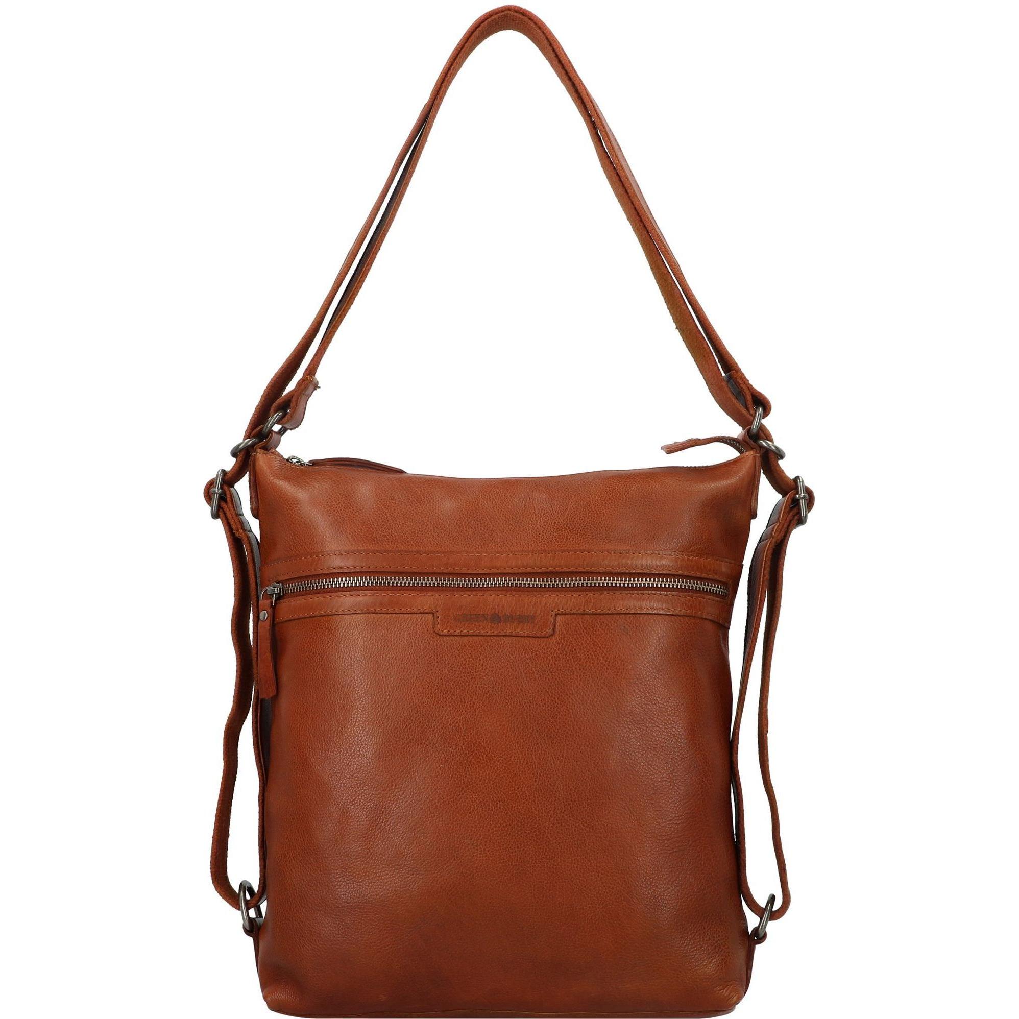 Greenburry, Handtasche, Schultertasche Leder 29,5 cm, Braun