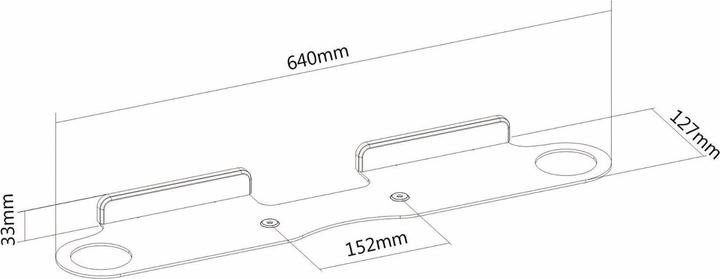 Immagine prodotto Purelink PM-SOM-090 Supporto da parete compatibile con la Soundbar SONOS Beam, capacità di carico: 5 kg, nero (1 pz., Installazione a parete, Non mobile)