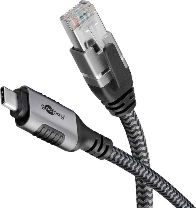 Goobay Ethernetkabel USB-C naar RJ45 (USB-C, RJ45/LAN (1x))