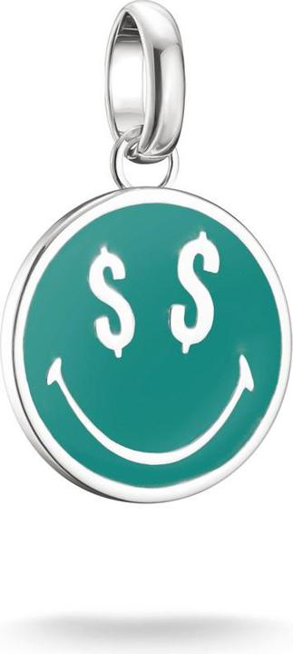 Produktbild Thomas Sabo Smiley World Dollars Charm-Anhänger Connect Silber (Emaille, Silber 925)
