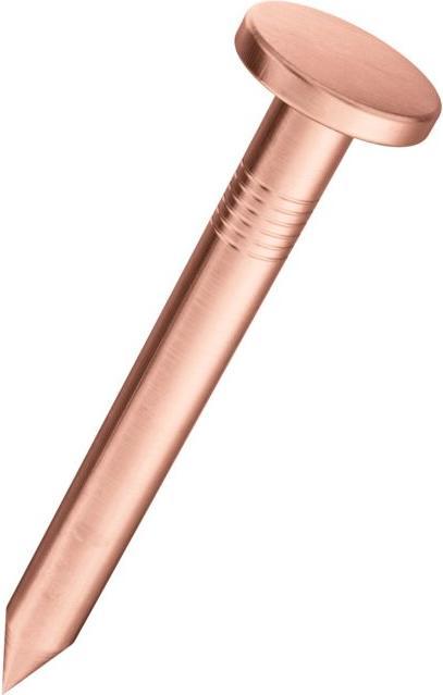 BestaPac Pointe à tête large cuivre 2.5x25 (25 mm)