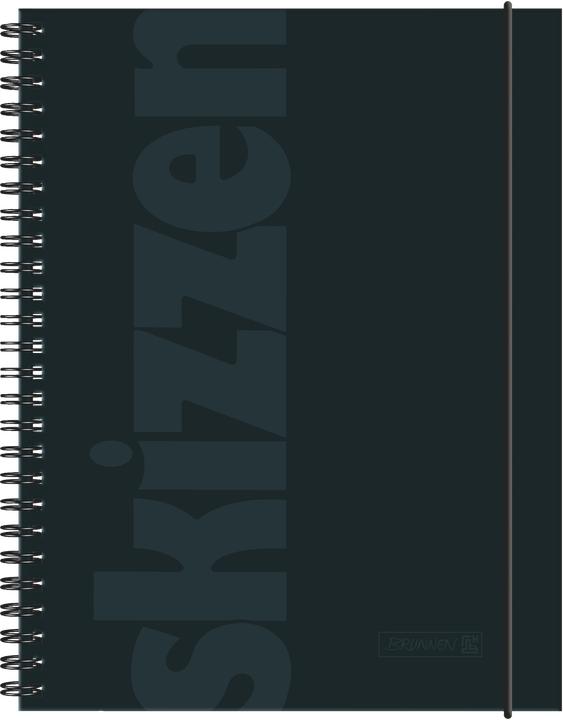 Image du produit Brunnen Sketchbook A5 noir (A5, Blanc, Couverture rigide)