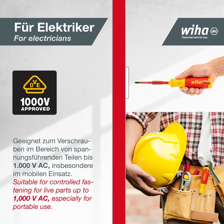 Productafbeelding Wiha 2831-09023 LiftUp electric sleuf / PZ / PZ PlusMinus 6stSchroevendraaier met bitmagazijn LiftUp e (Gleuf, Kruisvormig PZ)