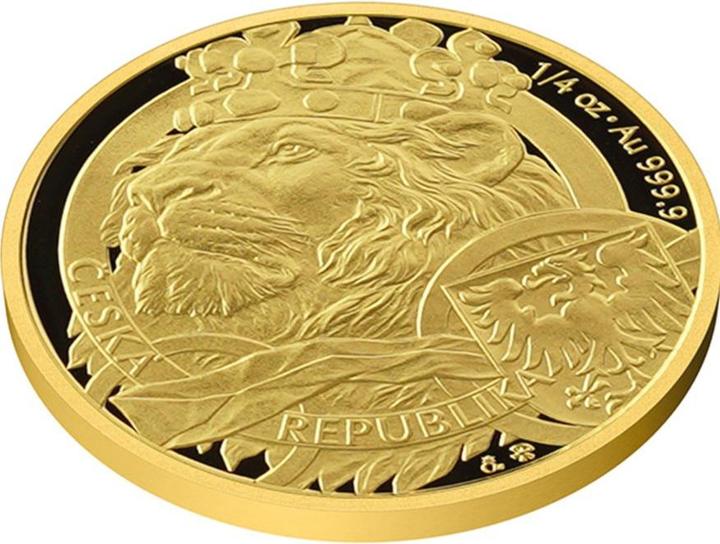 Produktbild Czech Mint Gold Tschechischer Löwe 1/4 oz - PP - 2025 (inkl. Etui und COA) (2025)