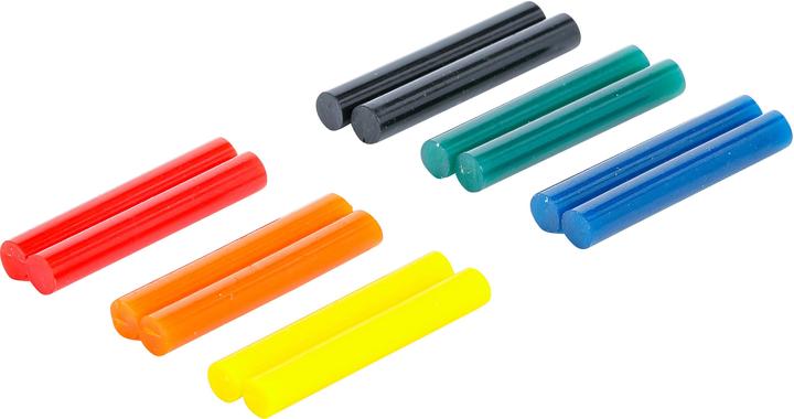 Produktbild BGS Heissklebe-Patronen bunt Ø 7,5 mm, 50 mm 12-tlg.