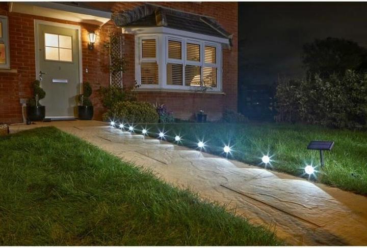 Produktbild Garland LED-Lichterkette Multispot 10-PK Solar Pflock 5 Lm (6 m)