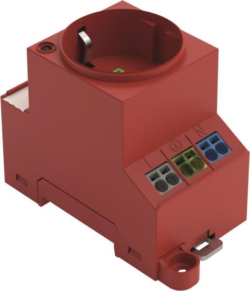 Produktbild Wago Schaltschrank-Steckdose 709-583 rot