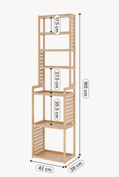 Actual product image En.Casa Forssa (42 x 28 x 165 cm)