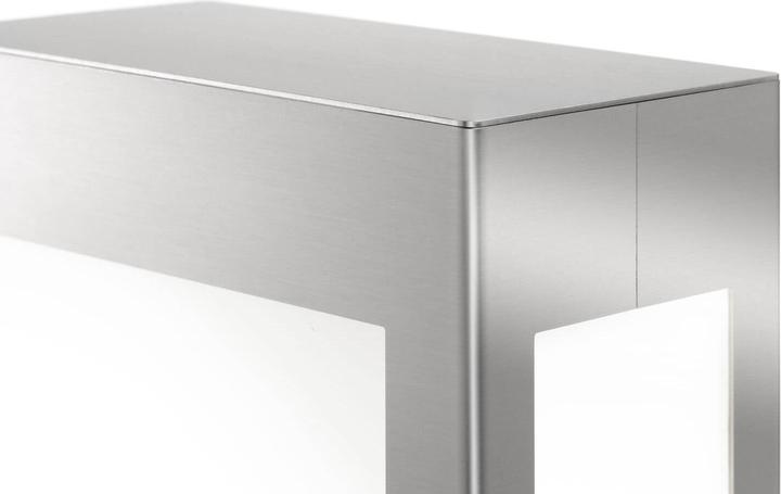 CMD LED Standaussenleuchte 2G11 18W Warmweiss IP44 Edelstahl Made in Germany CMD-24/HN (IP44)