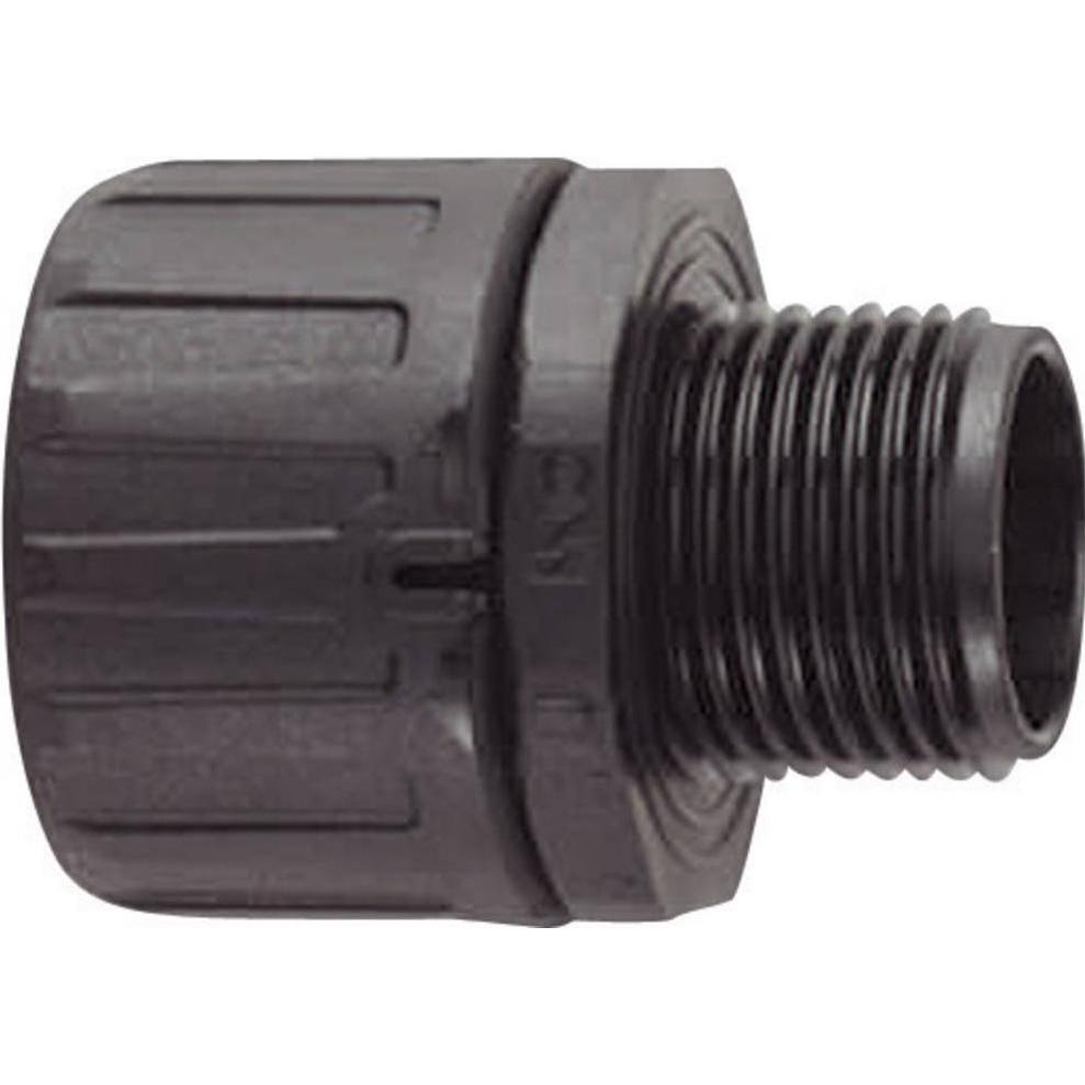 HellermannTyton, Kabelbinder, Anschlussarmatur Nennweite=42 schwarz gerade (60 mm, 2 Stk.)