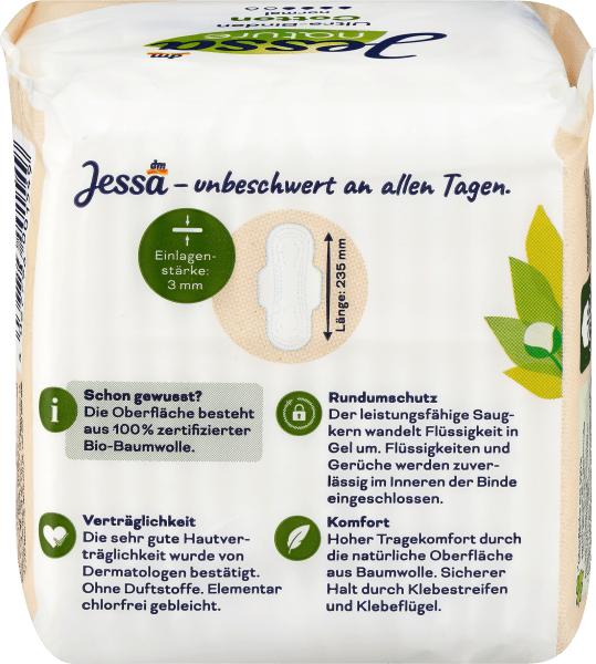Actual product image dm Jessa Ultra pads Cotton Normal nature (14 x)
