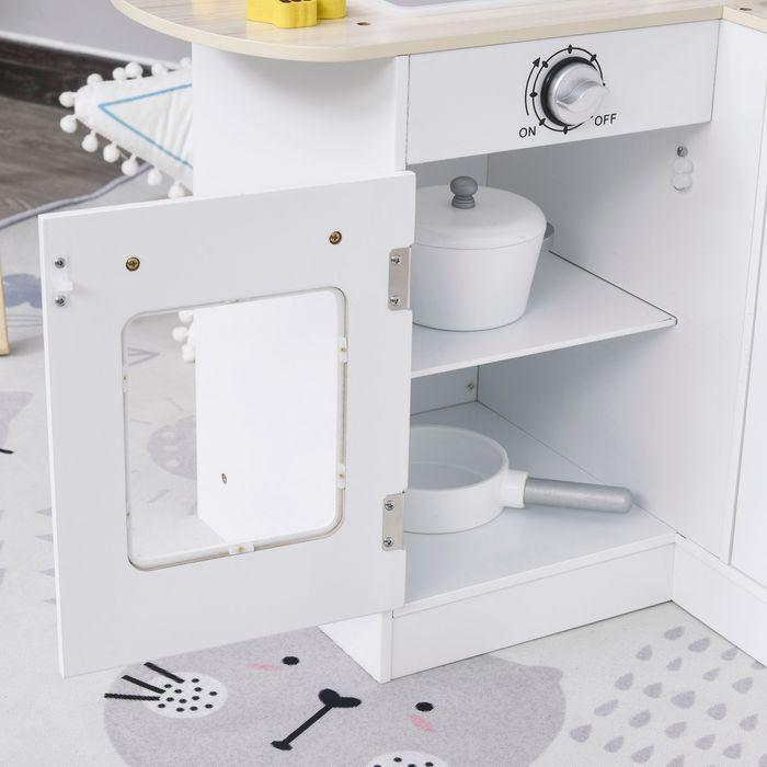 Produktbild Swisshandel24 Kinderküche Spielküche mit elektronischem Wasserspender, Backofen, Weiss