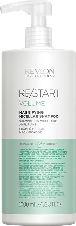 Actual product image Revlon Professional RE/START VOLUME - Magnifying Micellar Shampoo (1000 ml, Liquid shampoo)
