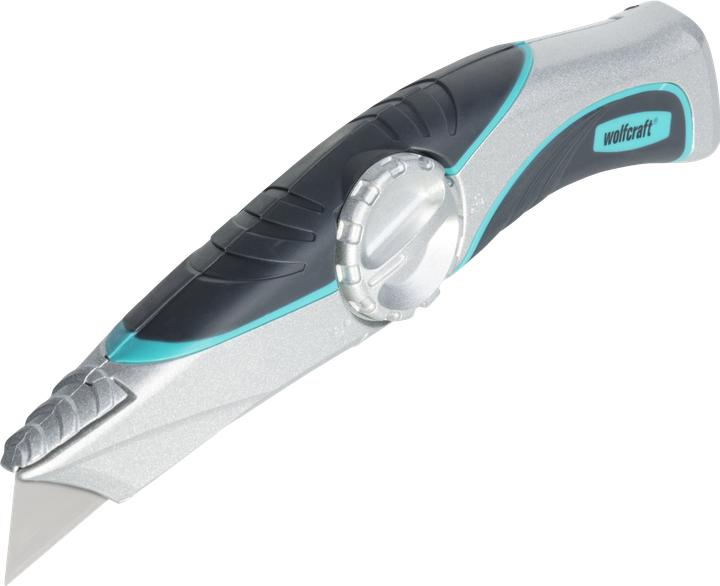 Produktbild wolfcraft 1 Profi Trapezklingenmesser + Köcher (Cutter)