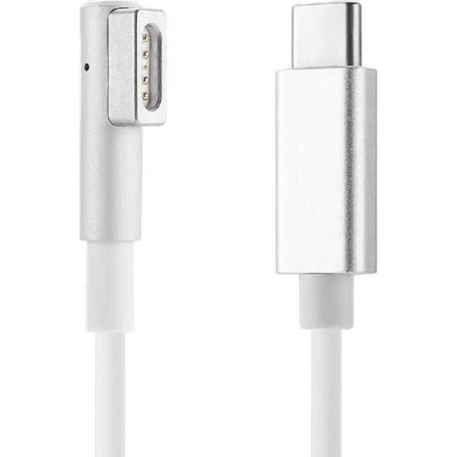 Thumbnail - PowerGuard USB-C auf MagSafe Ladekabel für MacBook Air, Pro (2008-2012) L-Style, Notebook Netzteil, Weiss