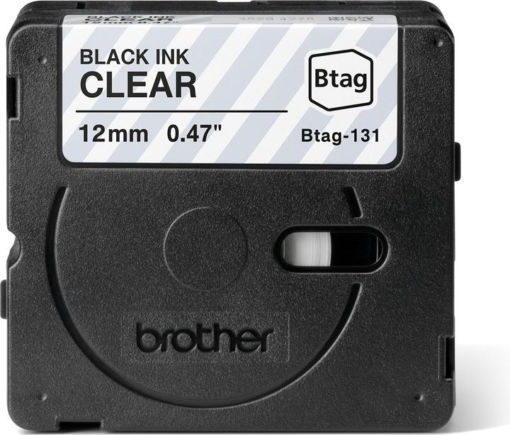 Actual product image Brother Btag (1.20 cm, Black, Transparent)