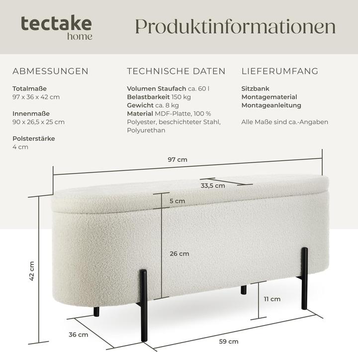 Produktbild tectake Lanja (97 cm)