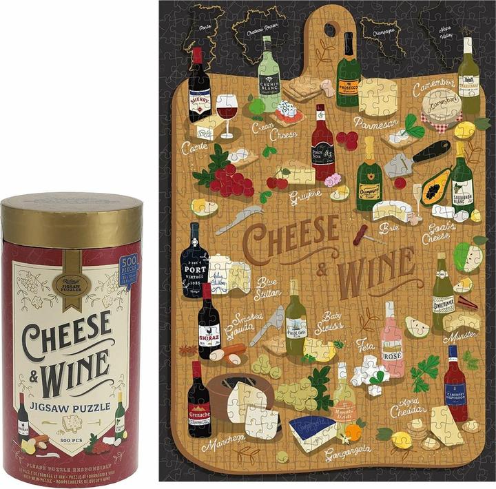 Immagine prodotto Abrams & Chronicle Puzzle da 500 pezzi Cheese + Wine (500 pezzi)