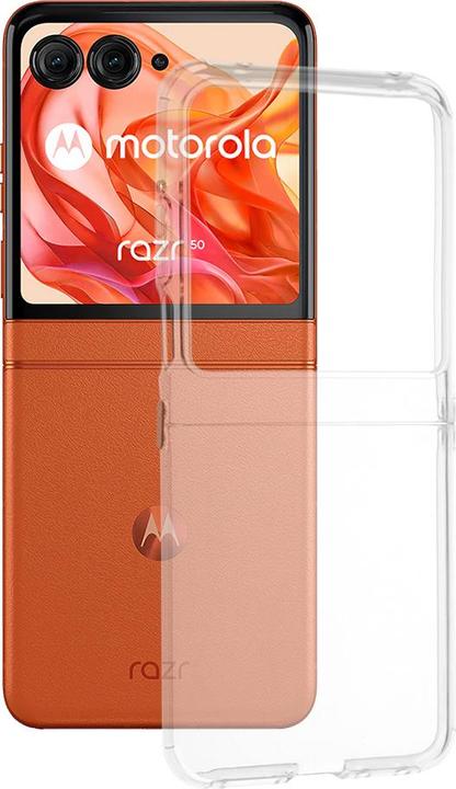 Techsuit - Clear Silicone - Motorola Razr 50 - Transparent (Motorola Razr 50, Motorola Razr 60)