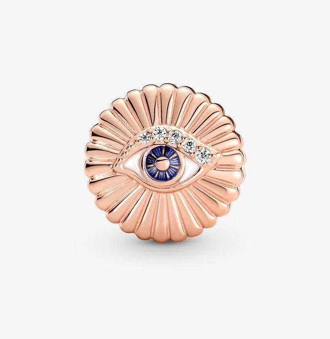 Image du produit Pandora All-seeing Eye Rose Charms/Beads (Émail, plaqué or rose, Métal)