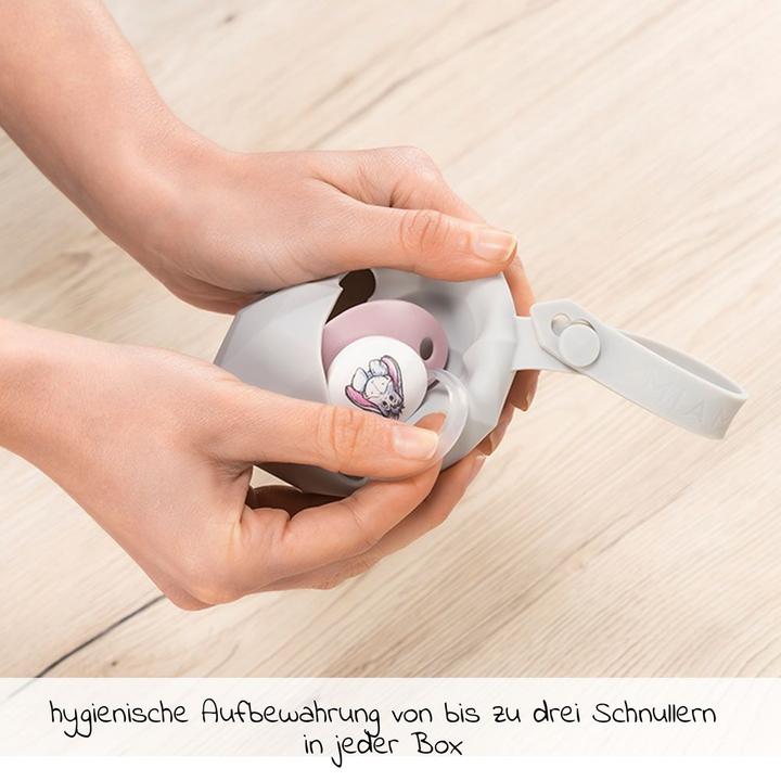 Produktbild MiaMia Schnullerboxen Silikon-Schnullerbox / Schnullerhalter