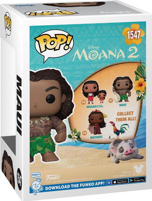 Actual product image Funko Vaiana 2 POP! & Buddy Vinyl Figur Maui with Fish Hook 9 cm