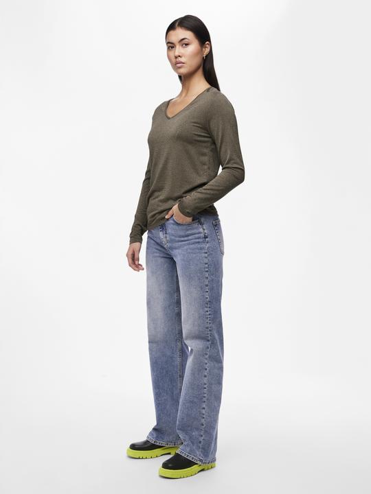 Produktbild Pieces Pcbillo Ls V-Neck Lurex Stripes Noos (XL)