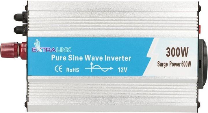 Image du produit Extralink CAR VOLTAGE CONVERTER 12V - 230V, 300W, PURE SINUS OPIP-300W
