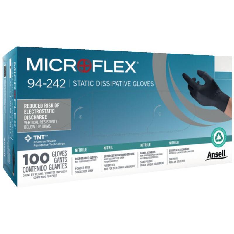 Ansell, Schutzhandschuhe, Einweg-Nitril-Handschuhe MicroFlex 94-242 (M)