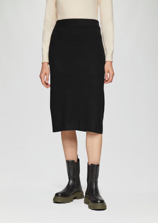 Image du produit S.Oliver Rock Elastischer Midi-Strickrock im Slim Fit (40)