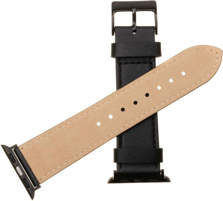 Produktbild Fixed AEgte laederrem til Apple Watch 42/44/45/49mm Sort (Echtleder)