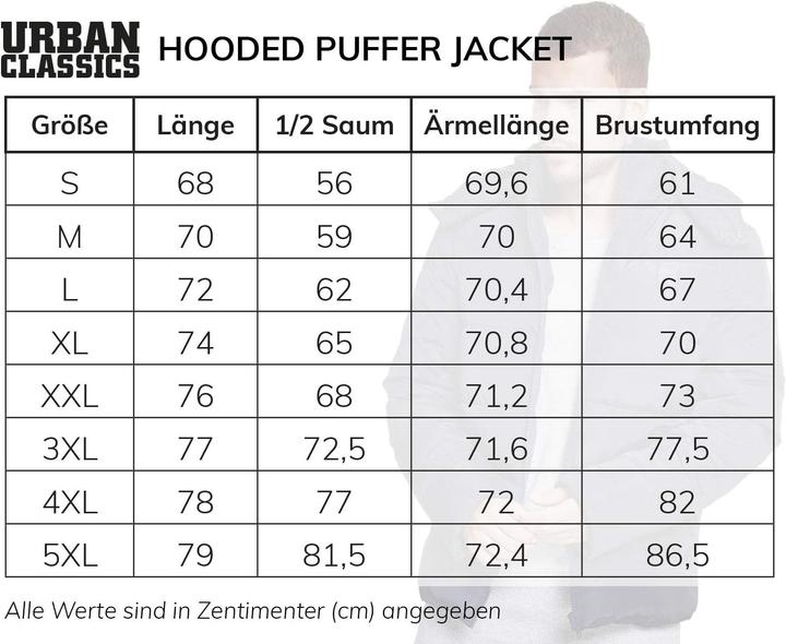 Immagine prodotto Urban Classics Giacca Puffer con cappuccio (S)