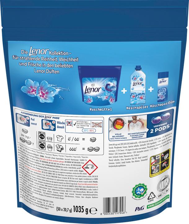 Produktbild Lenor All-in-1 Pods Aprilfrisch Waschmittel 19 WL (19 Waschgänge, Pods)