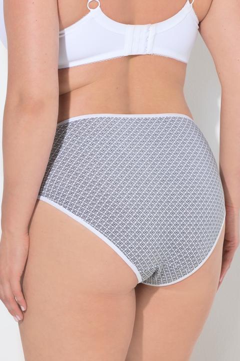 Produktbild Ulla Popken Midislips, 5er-Pack, Muster / einfarbig (60)