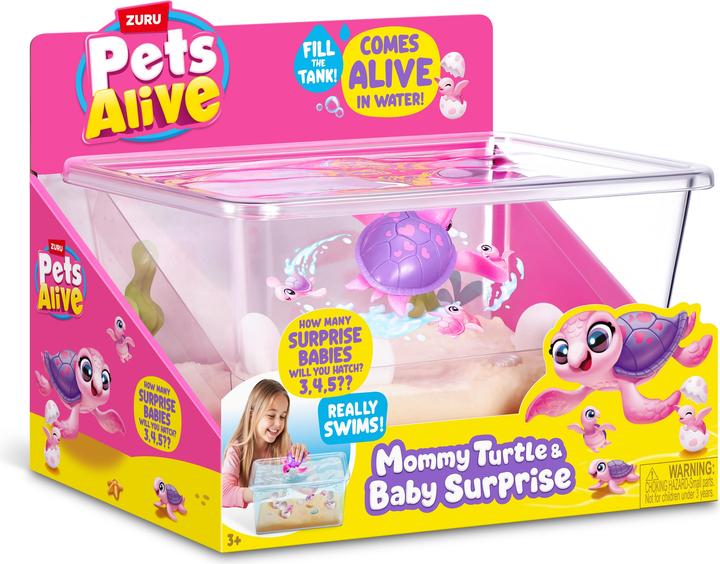 Actual product image Zuru Pets Alive - Mama Turtle & Baby Surprise