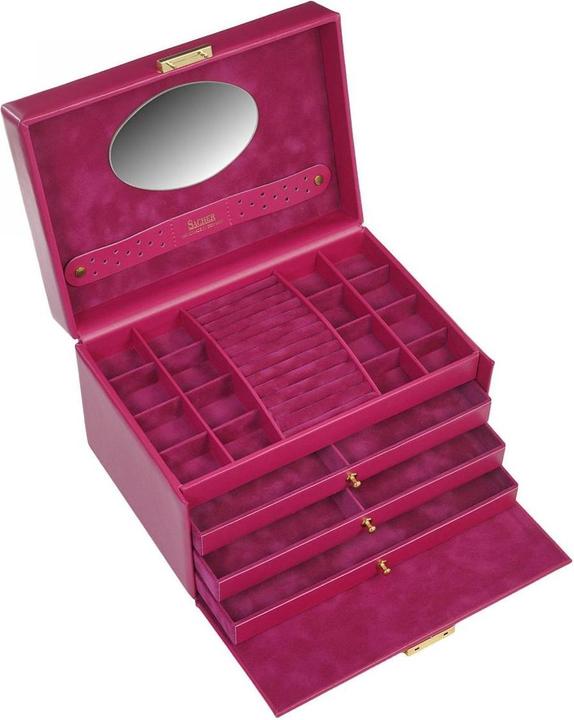 Image du produit Sacher 74.519.560707 - Boîte à bijoux Karen colisimo rose cuir pleine fleur