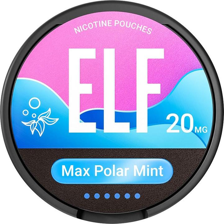 Elfbar ELF Snus Max Polar Mint 20mg (Sacchetti di nicotina, 20 mg)