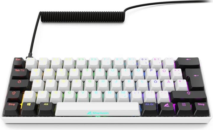 Actual product image Sharkoon SGK50 S4 Gen2 wh Gateron yellow DE (DE, Cable)