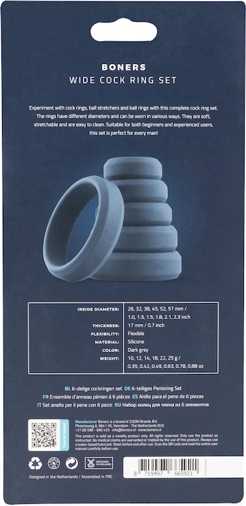 Actual product image Boners Wide Cockring Set (9 cm)
