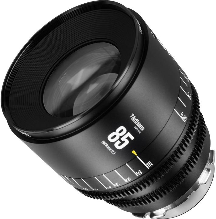 Image du produit 7artisans 85T21B-PL INF 85mm T2.1 INFINTE PL Mount (Black) (Arri PL, Monture L, Plein format)