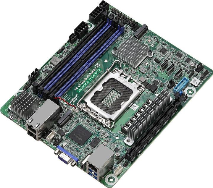 Image du produit AsRock W680D4ID-2T/G5/X550 (LGA 1700, Intel W680, Deep Mini-ITX)